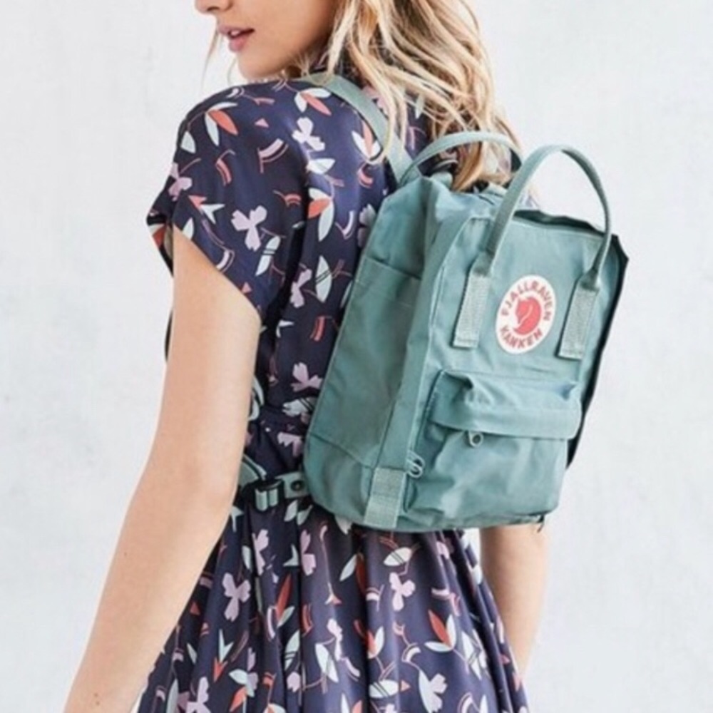 NWT Fjallraven Kanken Mini - Frost Green
